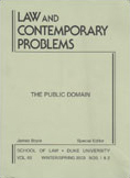 law and contemporary problems: the public domain